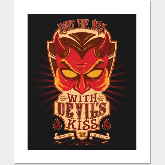 Devil's Kiss Wall Art by Sowseegg